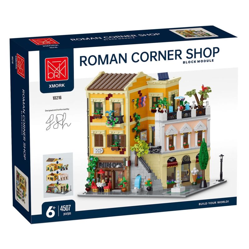 MorkModel 10216 Mork Model 10216 CỬA HÀNG Ở GÓC ROME bộ đồ chơi xếp lắp ráp ghép mô hình Creator Sáng Tạo 4507 khối