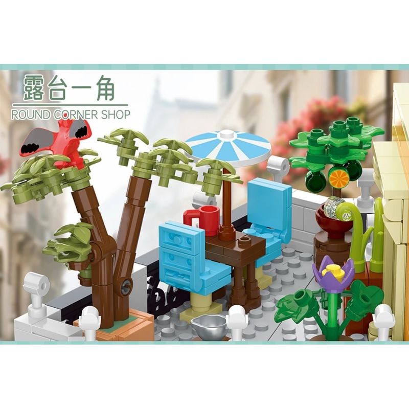 MorkModel 10216 Mork Model 10216 CỬA HÀNG Ở GÓC ROME bộ đồ chơi xếp lắp ráp ghép mô hình Creator Sáng Tạo 4507 khối