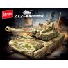 SEMBO 203273 XE TĂNG CHIẾN ĐẤU CHỦ LỰC ZTZ-100 bộ đồ chơi xếp lắp ráp ghép mô hình Military Army Quân Sự Bộ Đội 810 khối