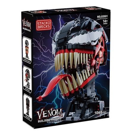 STACK 02001 NỌC ĐỘC bộ đồ chơi xếp lắp ráp ghép mô hình Technic VENOM Kỹ Thuật Công Nghệ Cao Mô Hình Phương Tiện 1068 khối