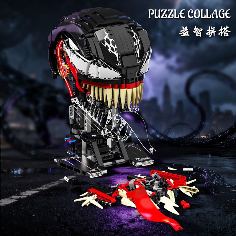 STACK 02001 NỌC ĐỘC bộ đồ chơi xếp lắp ráp ghép mô hình Technic VENOM Kỹ Thuật Công Nghệ Cao Mô Hình Phương Tiện 1068 khối