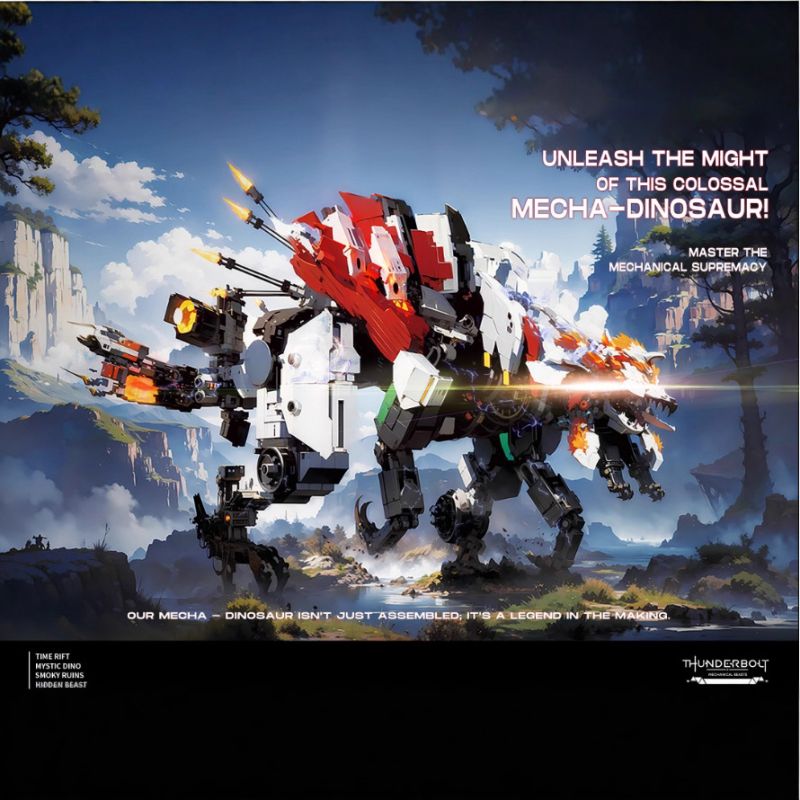 STACK 06001 HORIZON WEST SPINE OF SLAUGHTER BLADEBACK bộ đồ chơi xếp lắp ráp ghép mô hình Movie & Game THUNDERBOLT Phim Và Trò Chơi 1519 khối