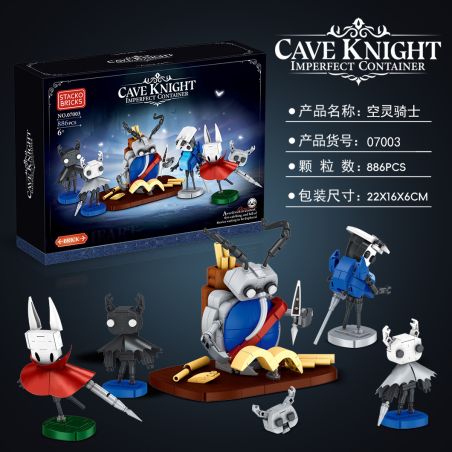 STACK 07003 HIỆP SĨ RỖNG bộ đồ chơi xếp lắp ráp ghép mô hình Movie & Game CAVE KNIGHT Phim Và Trò Chơi 886 khối