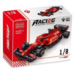 STACK 08001-A 08001-B 08001-C 08001-D XE ĐUA CÔNG THỨC F1 4 MẪU bộ đồ chơi xếp lắp ráp ghép mô hình Racers Đua Tốc Độ 1255 khối