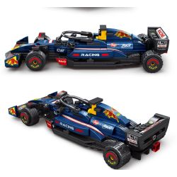 STACK 08001-A 08001-B 08001-C 08001-D XE ĐUA CÔNG THỨC F1 4 MẪU bộ đồ chơi xếp lắp ráp ghép mô hình Racers Đua Tốc Độ 1255 khối