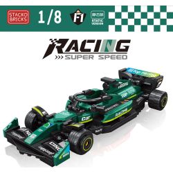 STACK 08001-A 08001-B 08001-C 08001-D XE ĐUA CÔNG THỨC F1 4 MẪU bộ đồ chơi xếp lắp ráp ghép mô hình Racers Đua Tốc Độ 1255 khối