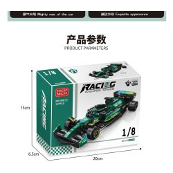 STACK 08001-A 08001-B 08001-C 08001-D XE ĐUA CÔNG THỨC F1 4 MẪU bộ đồ chơi xếp lắp ráp ghép mô hình Racers Đua Tốc Độ 1255 khối