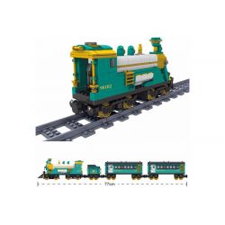 Kazi KY98102 98102 KY98225 98225 non  TÀU HỎA HƠI NƯỚC CHỞ KHÁCH CÓ RAY ĐỘNG CƠ PIN SẠC bộ đồ chơi xếp lắp ráp ghép mô hình Trains PUFFINGBILLY STERMTRAIN 851 khối