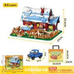 WEKKI 518400 GẤU BỊ NHIỄM KHUẨN TÚP LỀU RỪNG CỦA BALD QIANG bộ đồ chơi xếp lắp ráp ghép mô hình Movie & Game Phim Và Trò Chơi