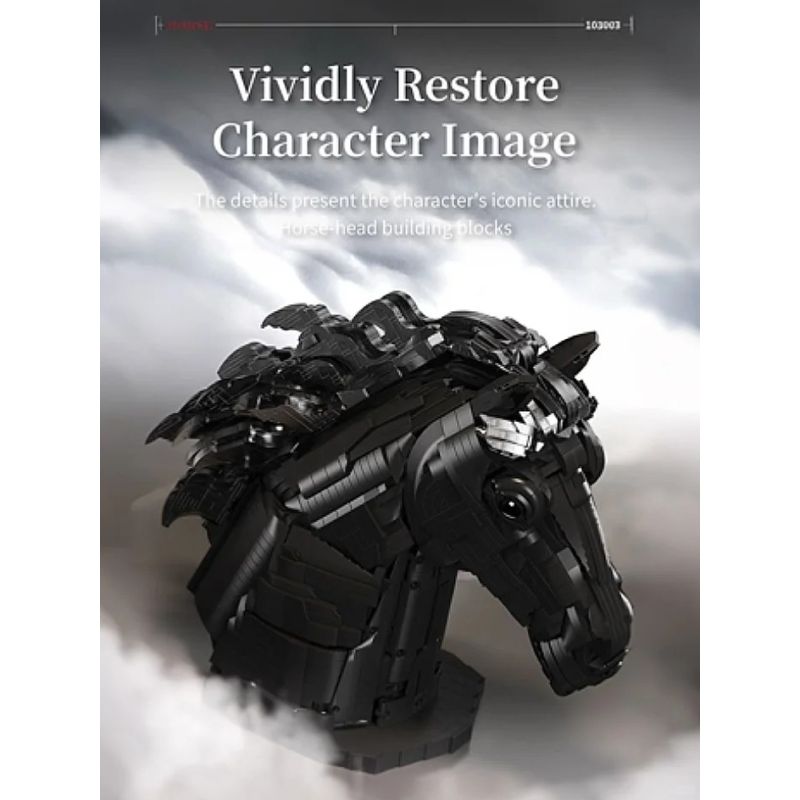 QIZHILE 103003 ĐẦU NGỰA bộ đồ chơi xếp lắp ráp ghép mô hình Creator Sáng Tạo 3091 khối