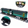 Kazi KY98102 98102 KY98225 98225 non  TÀU HỎA HƠI NƯỚC CHỞ KHÁCH CÓ RAY ĐỘNG CƠ PIN SẠC bộ đồ chơi xếp lắp ráp ghép mô hình Trains PUFFINGBILLY STERMTRAIN 851 khối