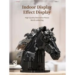 QIZHILE 103003 ĐẦU NGỰA bộ đồ chơi xếp lắp ráp ghép mô hình Creator Sáng Tạo 3091 khối