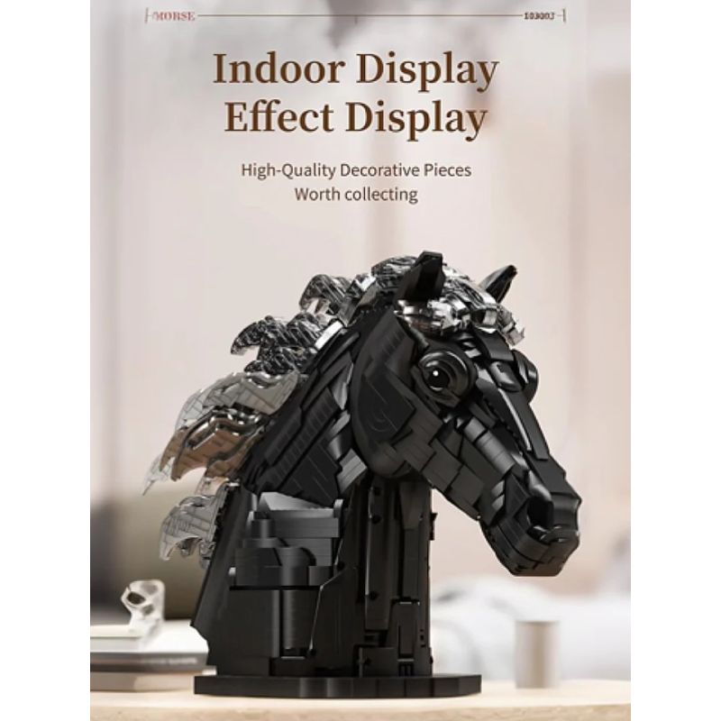 QIZHILE 103003 ĐẦU NGỰA bộ đồ chơi xếp lắp ráp ghép mô hình Creator Sáng Tạo 3091 khối