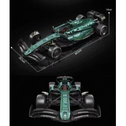 EIKEE Y18011 18011 XE ĐUA ASTON MARTIN F1 bộ đồ chơi xếp lắp ráp ghép mô hình Technic ASTON MERTON F1 AMR25 Kỹ Thuật Công Nghệ Cao Mô Hình Phương Tiện 1960 khối