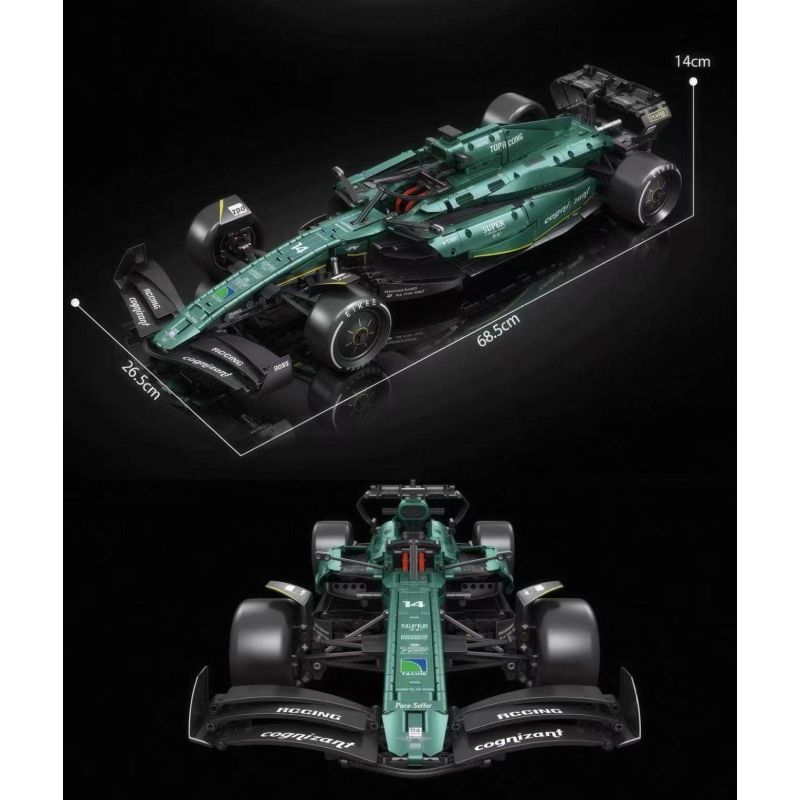 EIKEE Y18011 18011 XE ĐUA ASTON MARTIN F1 bộ đồ chơi xếp lắp ráp ghép mô hình Technic ASTON MERTON F1 AMR25 Kỹ Thuật Công Nghệ Cao Mô Hình Phương Tiện 1960 khối