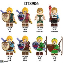 UNKNOWN DT8906 8906 DT030 DT031 DT032 DT033 DT034 DT035 DT036 DT037 CÁC NHÂN VẬT NHỎ CỦA LEGEND OF ZELDA 8 bộ đồ chơi xếp lắp ráp ghép mô hình Movie & Game Phim Và Trò Chơi