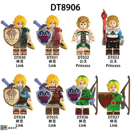 UNKNOWN DT8906 8906 DT030 DT031 DT032 DT033 DT034 DT035 DT036 DT037 CÁC NHÂN VẬT NHỎ CỦA LEGEND OF ZELDA 8 bộ đồ chơi xếp lắp ráp ghép mô hình Movie & Game Phim Và Trò Chơi
