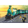 Kazi KY98102 98102 KY98225 98225 non  TÀU HỎA HƠI NƯỚC CHỞ KHÁCH CÓ RAY ĐỘNG CƠ PIN SẠC bộ đồ chơi xếp lắp ráp ghép mô hình Trains PUFFINGBILLY STERMTRAIN 851 khối