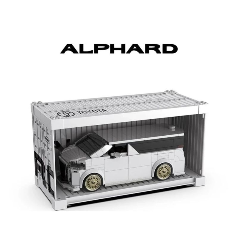 PIBO PB8848 8848 TOYOTA ALPHARD MPV 1:32 tỷ lệ 1:32 bộ đồ chơi xếp lắp ráp ghép mô hình Racers Đua Tốc Độ