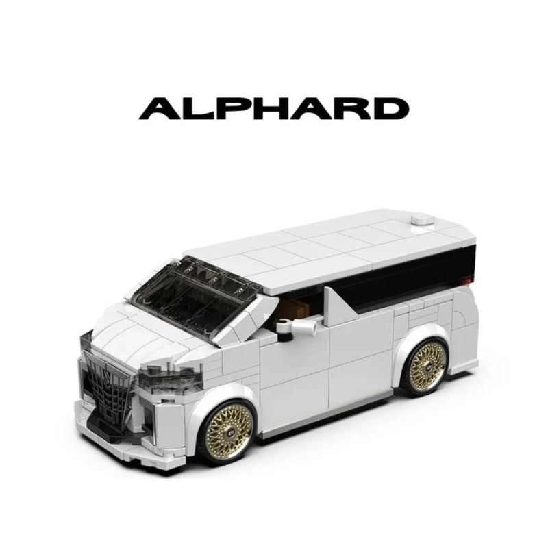 PIBO PB8848 8848 TOYOTA ALPHARD MPV 1:32 tỷ lệ 1:32 bộ đồ chơi xếp lắp ráp ghép mô hình Racers Đua Tốc Độ