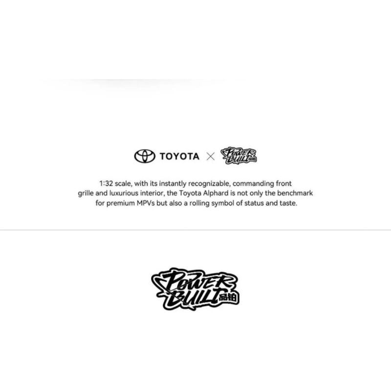 PIBO PB8848 8848 TOYOTA ALPHARD MPV 1:32 tỷ lệ 1:32 bộ đồ chơi xếp lắp ráp ghép mô hình Racers Đua Tốc Độ