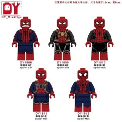 DY_MINIFIGS DY1808 1808 DY1809 1809 DY1810 1810 DY1811 1811 DY1812 1812 5 LOẠI NHÂN VẬT NGƯỜI NHỆN bộ đồ chơi xếp lắp ráp ghép mô hình Super Heroes Siêu Nhân Anh Hùng