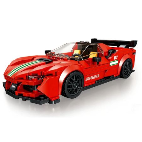 SMALL ANGLE JD087 FERRARI SF90XX bộ đồ chơi xếp lắp ráp ghép mô hình Speed Champions Racing Cars Đua Xe Công Thức 375 khối
