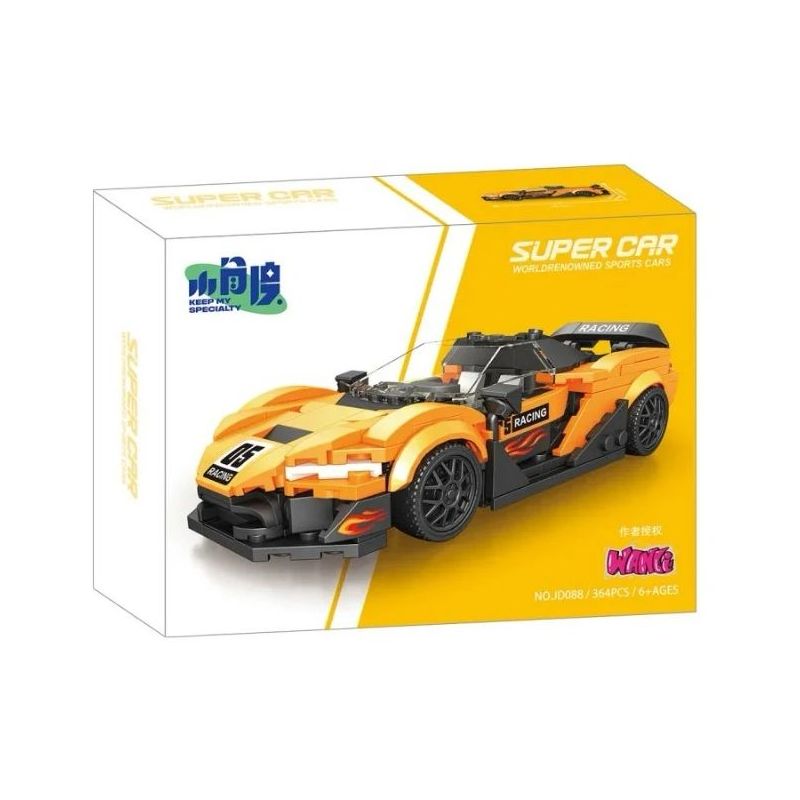 SMALL ANGLE JD088 MCLAREN W1 bộ đồ chơi xếp lắp ráp ghép mô hình Speed Champions Racing Cars Đua Xe Công Thức 364 khối