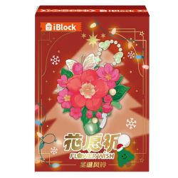 IBLOCK IB1401-8 1401-8 LỜI CHÚC HOA CHUÔNG GIÓ GIÁNG SINH bộ đồ chơi xếp lắp ráp ghép mô hình Creator Sáng Tạo