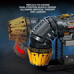 REOBRIX 33014 ĐỘNG CƠ F35B bộ đồ chơi xếp lắp ráp ghép mô hình Technic Kỹ Thuật Công Nghệ Cao Mô Hình Phương Tiện