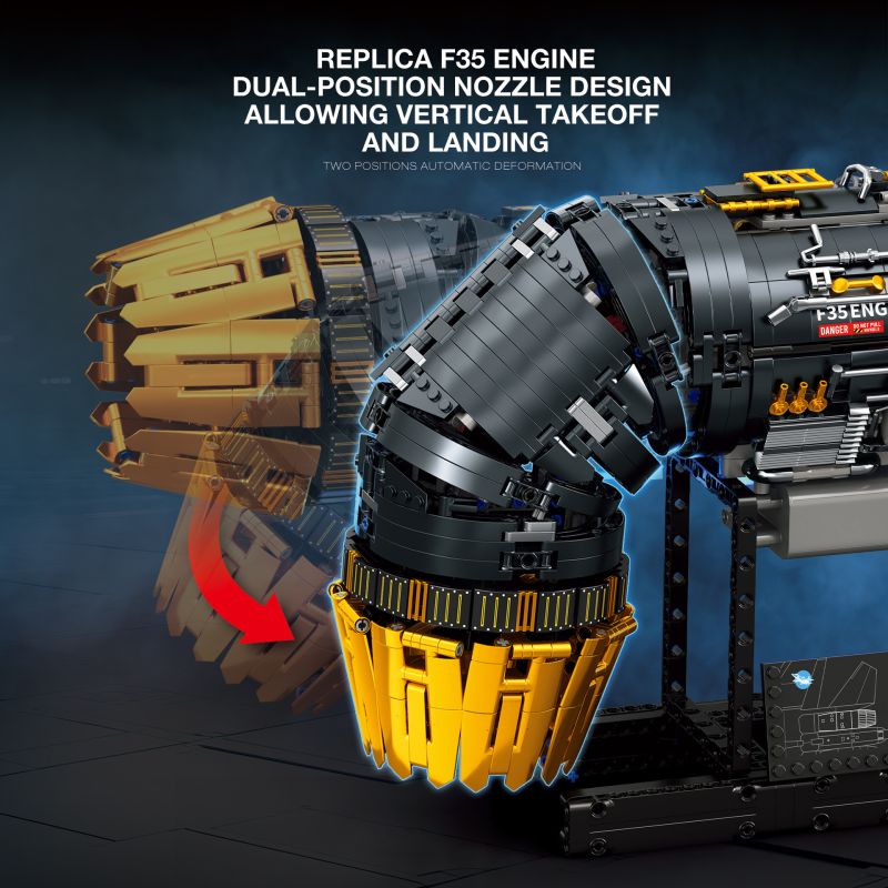 REOBRIX 33014 ĐỘNG CƠ F35B bộ đồ chơi xếp lắp ráp ghép mô hình Technic Kỹ Thuật Công Nghệ Cao Mô Hình Phương Tiện