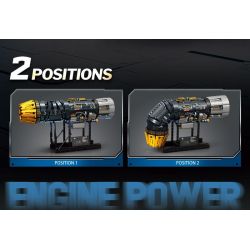 REOBRIX 33014 ĐỘNG CƠ F35B bộ đồ chơi xếp lắp ráp ghép mô hình Technic Kỹ Thuật Công Nghệ Cao Mô Hình Phương Tiện