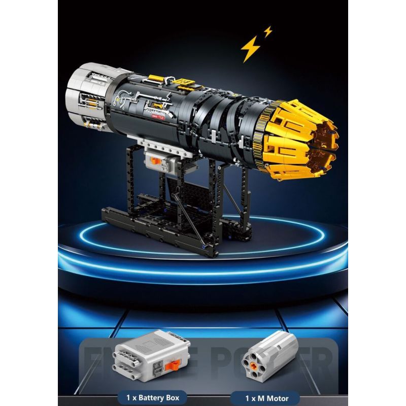 REOBRIX 33014 ĐỘNG CƠ F35B bộ đồ chơi xếp lắp ráp ghép mô hình Technic Kỹ Thuật Công Nghệ Cao Mô Hình Phương Tiện