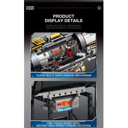 REOBRIX 33014 ĐỘNG CƠ F35B bộ đồ chơi xếp lắp ráp ghép mô hình Technic Kỹ Thuật Công Nghệ Cao Mô Hình Phương Tiện