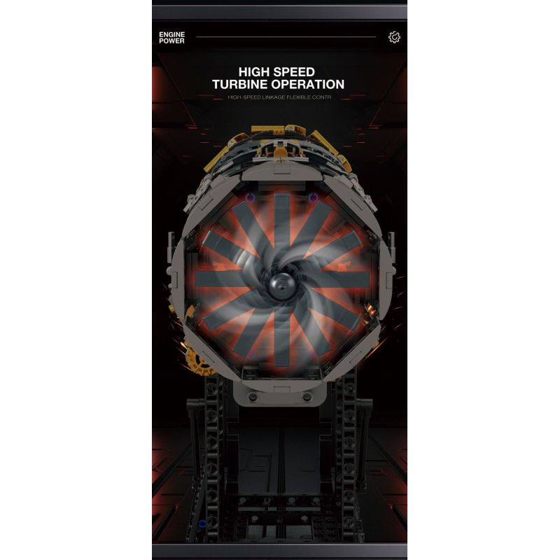 REOBRIX 33014 ĐỘNG CƠ F35B bộ đồ chơi xếp lắp ráp ghép mô hình Technic Kỹ Thuật Công Nghệ Cao Mô Hình Phương Tiện