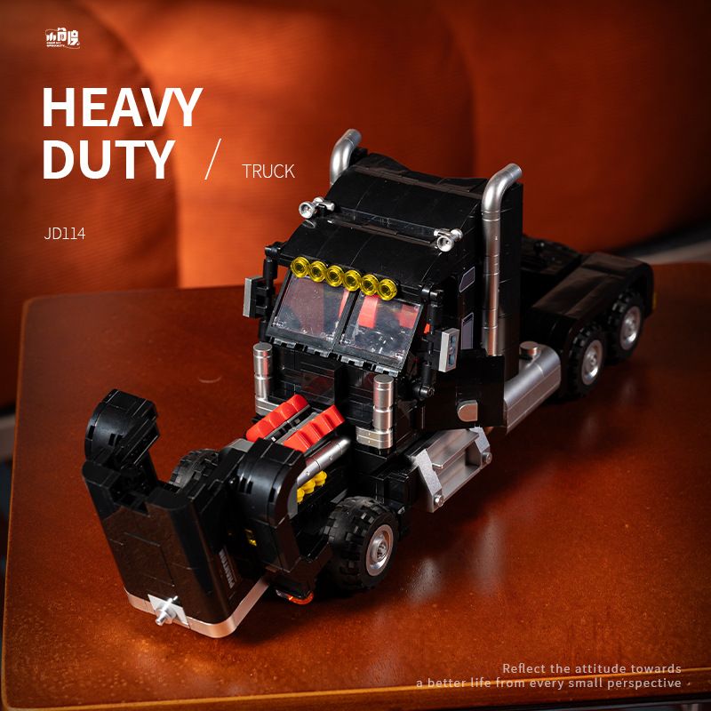 SMALL ANGLE JD114 XE TẢI MỸ bộ đồ chơi xếp lắp ráp ghép mô hình Creator Sáng Tạo 873 khối