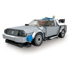 SMALL ANGLE JD089 TRỞ VỀ TƯƠNG LAI CỖ MÁY THỜI GIAN DELOREAN 1981 DMC-12 ROADSTER bộ đồ chơi xếp lắp ráp ghép mô hình Racers Đua Tốc Độ 526 khối