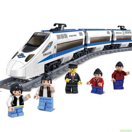 Kazi KY98104 98104 KY98227 98227 non  TÀU CAO TỐC ĐỘNG CƠ PIN bộ đồ chơi xếp lắp ráp ghép mô hình Trains Tàu Hỏa 415 khối