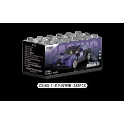 SOUZOSHA C2163-2 2163-2 XE SANG JISU ĐUA MÀU BẠC bộ đồ chơi xếp lắp ráp ghép mô hình Speed Champions Racing Cars Đua Xe Công Thức 302 khối