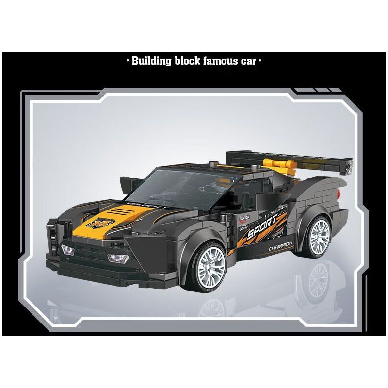 SOUZOSHA C2163-2 2163-2 XE SANG JISU ĐUA MÀU BẠC bộ đồ chơi xếp lắp ráp ghép mô hình Speed Champions Racing Cars Đua Xe Công Thức 302 khối