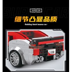 SOUZOSHA C2163-2 2163-2 XE SANG JISU ĐUA MÀU BẠC bộ đồ chơi xếp lắp ráp ghép mô hình Speed Champions Racing Cars Đua Xe Công Thức 302 khối