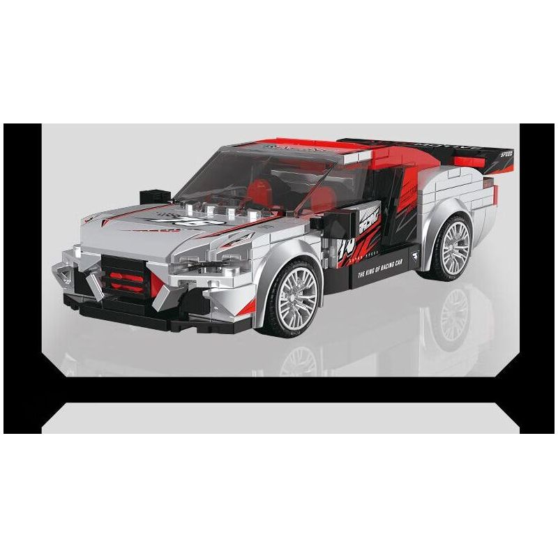 SOUZOSHA C2163-2 2163-2 XE SANG JISU ĐUA MÀU BẠC bộ đồ chơi xếp lắp ráp ghép mô hình Speed Champions Racing Cars Đua Xe Công Thức 302 khối