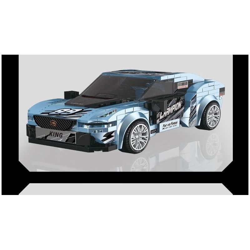 SOUZOSHA C2163-2 2163-2 XE SANG JISU ĐUA MÀU BẠC bộ đồ chơi xếp lắp ráp ghép mô hình Speed Champions Racing Cars Đua Xe Công Thức 302 khối