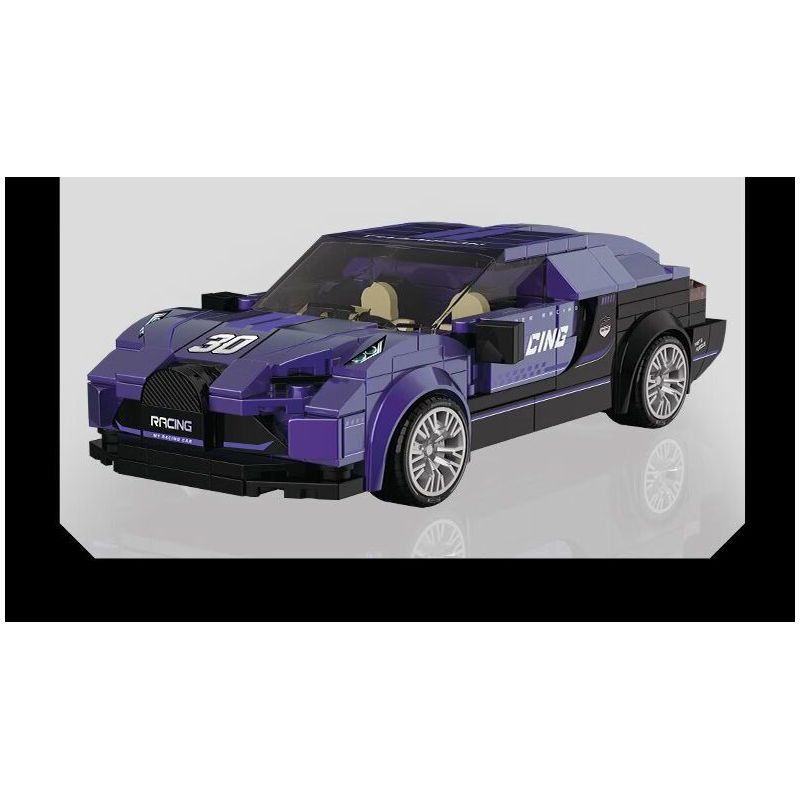 SOUZOSHA C2163-2 2163-2 XE SANG JISU ĐUA MÀU BẠC bộ đồ chơi xếp lắp ráp ghép mô hình Speed Champions Racing Cars Đua Xe Công Thức 302 khối