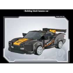 SOUZOSHA C2163-3 2163-3 XE NỔI TIẾNG CỦA JISU ĐUA MÀU XANH bộ đồ chơi xếp lắp ráp ghép mô hình Speed Champions Racing Cars Đua Xe Công Thức 297 khối