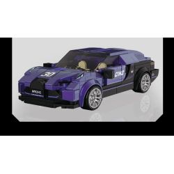 SOUZOSHA C2163-3 2163-3 XE NỔI TIẾNG CỦA JISU ĐUA MÀU XANH bộ đồ chơi xếp lắp ráp ghép mô hình Speed Champions Racing Cars Đua Xe Công Thức 297 khối