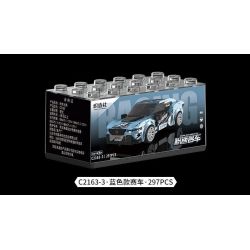 SOUZOSHA C2163-4 2163-4 XE NỔI TIẾNG CỦA JISU ĐUA MÀU TÍM bộ đồ chơi xếp lắp ráp ghép mô hình Speed Champions Racing Cars Đua Xe Công Thức 282 khối