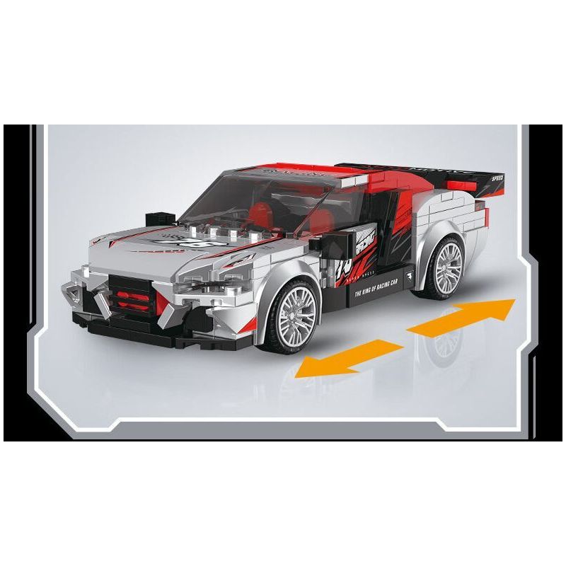 SOUZOSHA C2163-4 2163-4 XE NỔI TIẾNG CỦA JISU ĐUA MÀU TÍM bộ đồ chơi xếp lắp ráp ghép mô hình Speed Champions Racing Cars Đua Xe Công Thức 282 khối