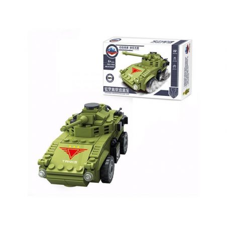 Kazi KY98402 98402 non  XE BỌC THÉP GẮN PHÁO bộ đồ chơi xếp lắp ráp ghép mô hình Military Army Quân Sự Bộ Đội 183 khối