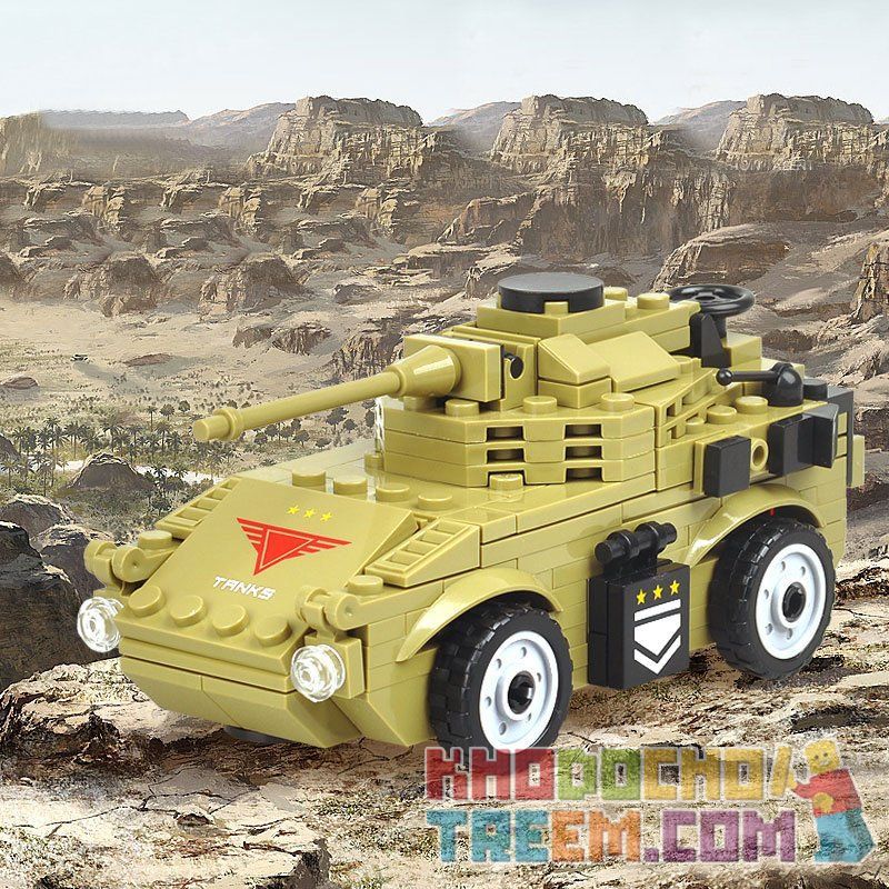 Kazi KY98402 98402 non  XE BỌC THÉP GẮN PHÁO bộ đồ chơi xếp lắp ráp ghép mô hình Military Army Quân Sự Bộ Đội 183 khối Kazi KY98402 98402 non  XE BỌC THÉP GẮN PHÁO bộ đồ chơi xếp lắp ráp ghép mô hình Military Army Quân Sự Bộ Đội 183 khối